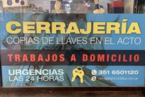 Cerrajería 24 hs. a Domicilio. Córdoba.