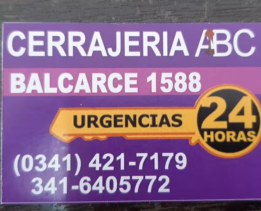 Cerrajería Abc Rosario. Urgencias a domicilio de cerrajeria las 24 hs