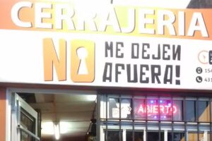Cerrajería NO ME DEJEN AFUERA!