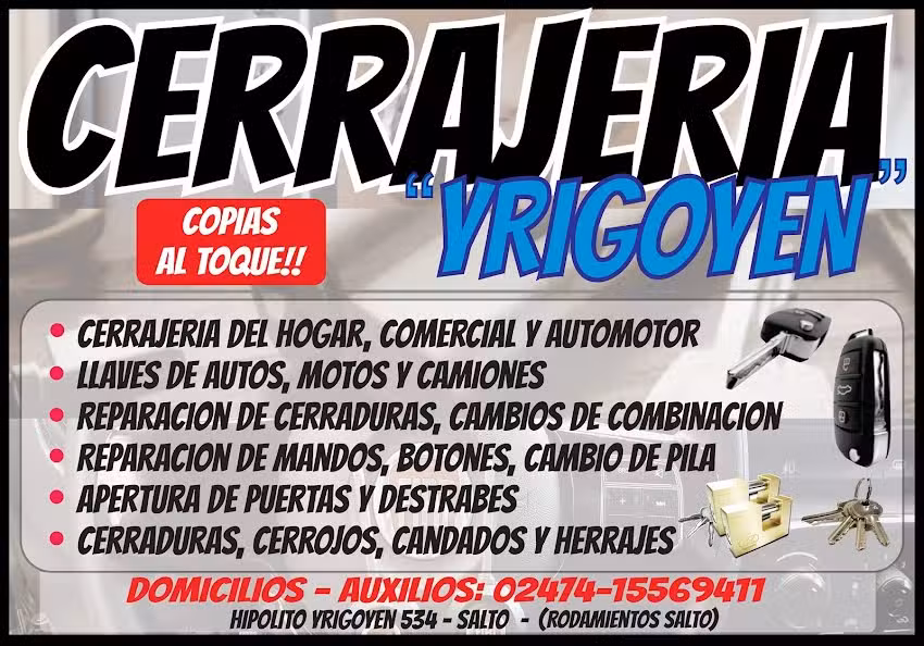 Cerrajer&iacute;a Yrigoyen